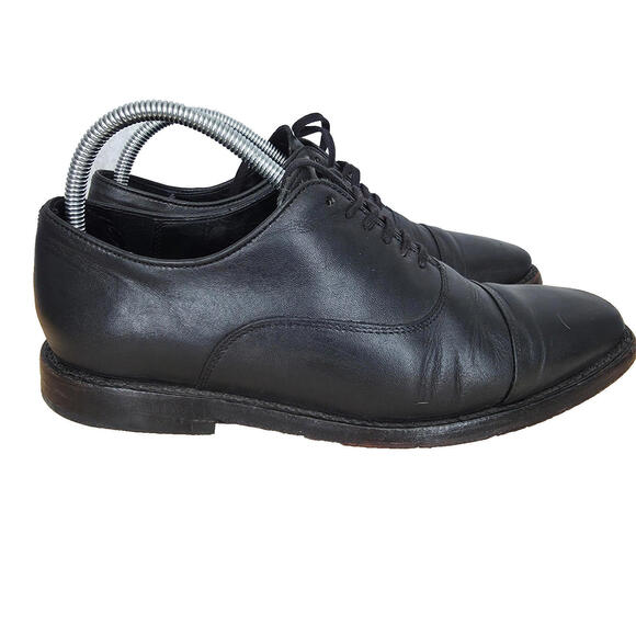 Thursday Oxford Shoes Men 7.5 Black Leather Cap Toe Everyday Dress Derby Shoes *